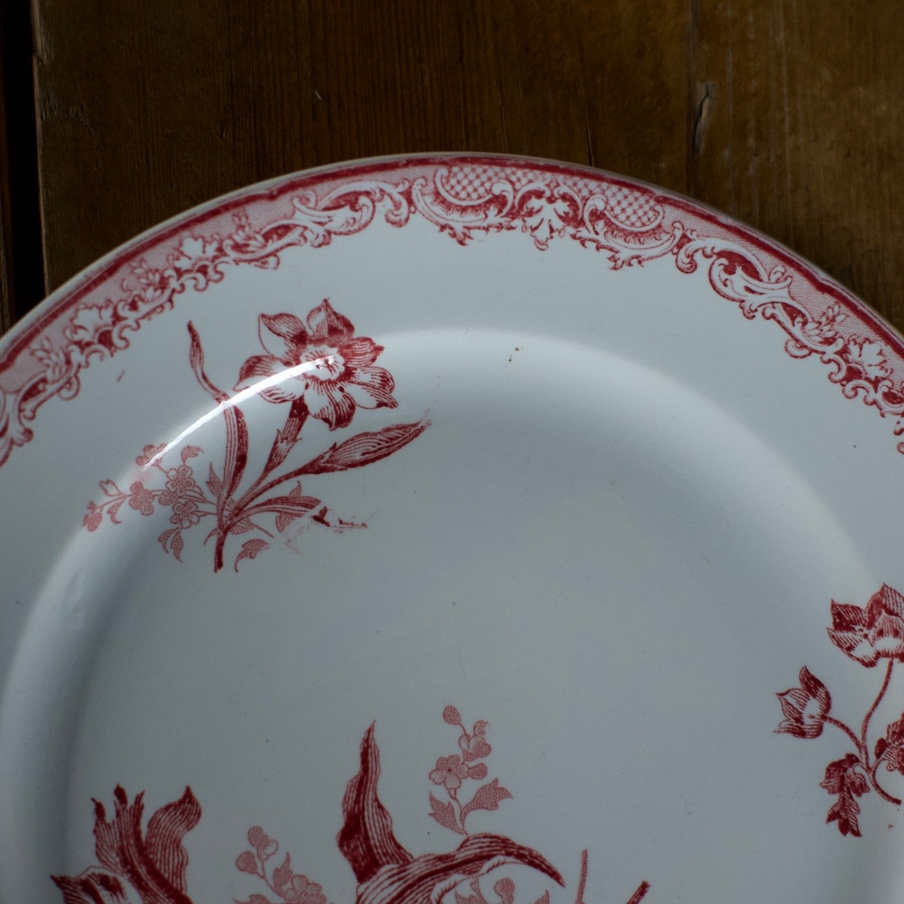 SARREGUEMINES  Plate / サルグミンヌ プレート〈 フランス食器・皿・花リム・フランスアンティーク・アンティークプレート・ブロカント・ヴィンテージ 〉113149