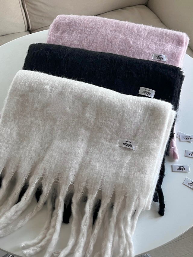 【more than cutie pie】"cutiepie" fringe muffler