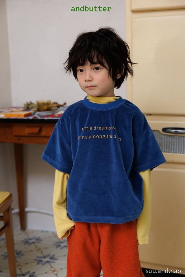 取寄:ANDBUTTER ドリームベロアTシャツ/Jr※送料無料