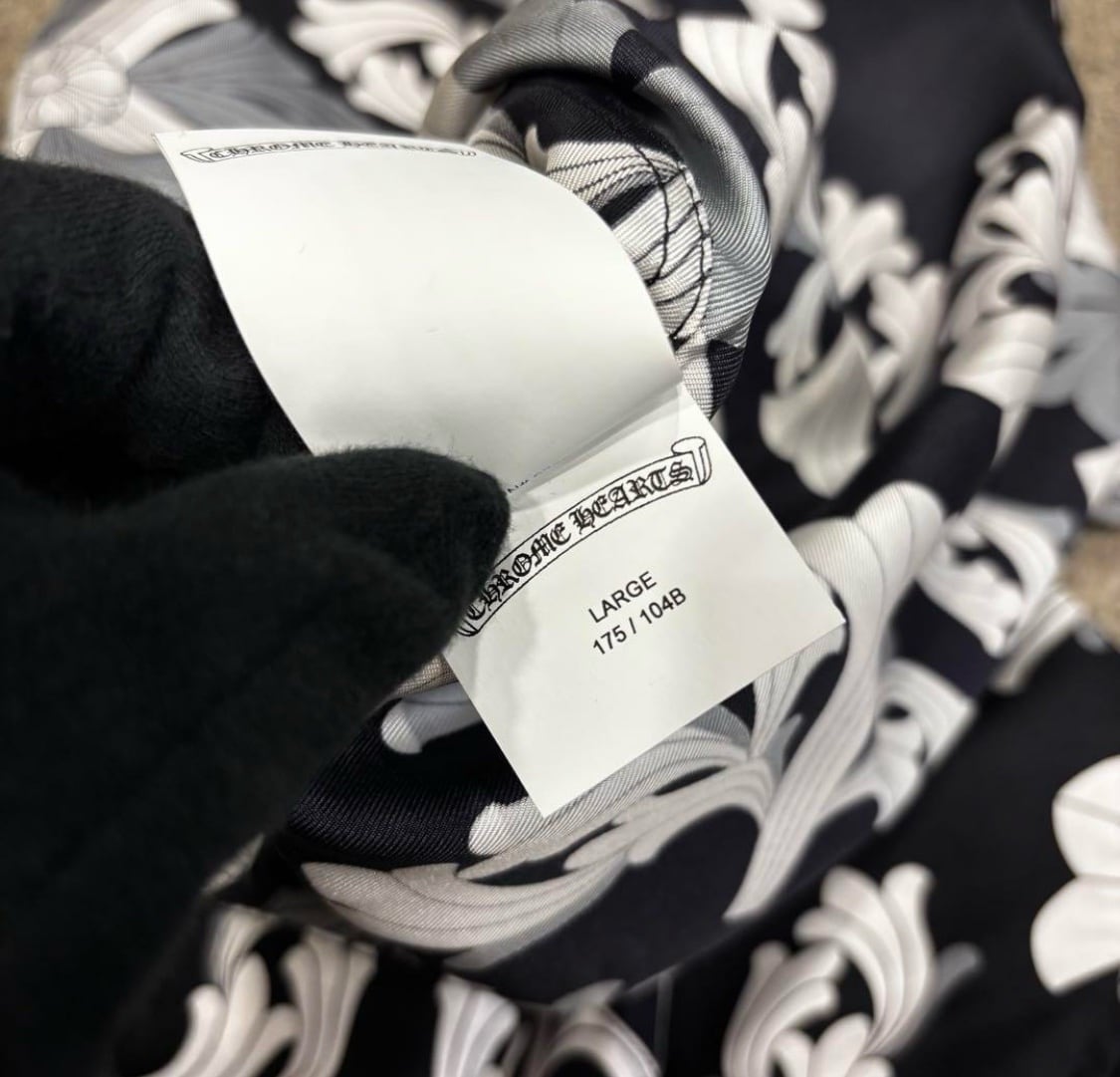 CHROME HEARTS クロムハーツ silk cross shirts シルクシャツ