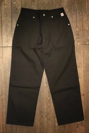 FLUTTER】Cotton Duck Painter Pants -BLACK（フラッター) | Cannon Ball