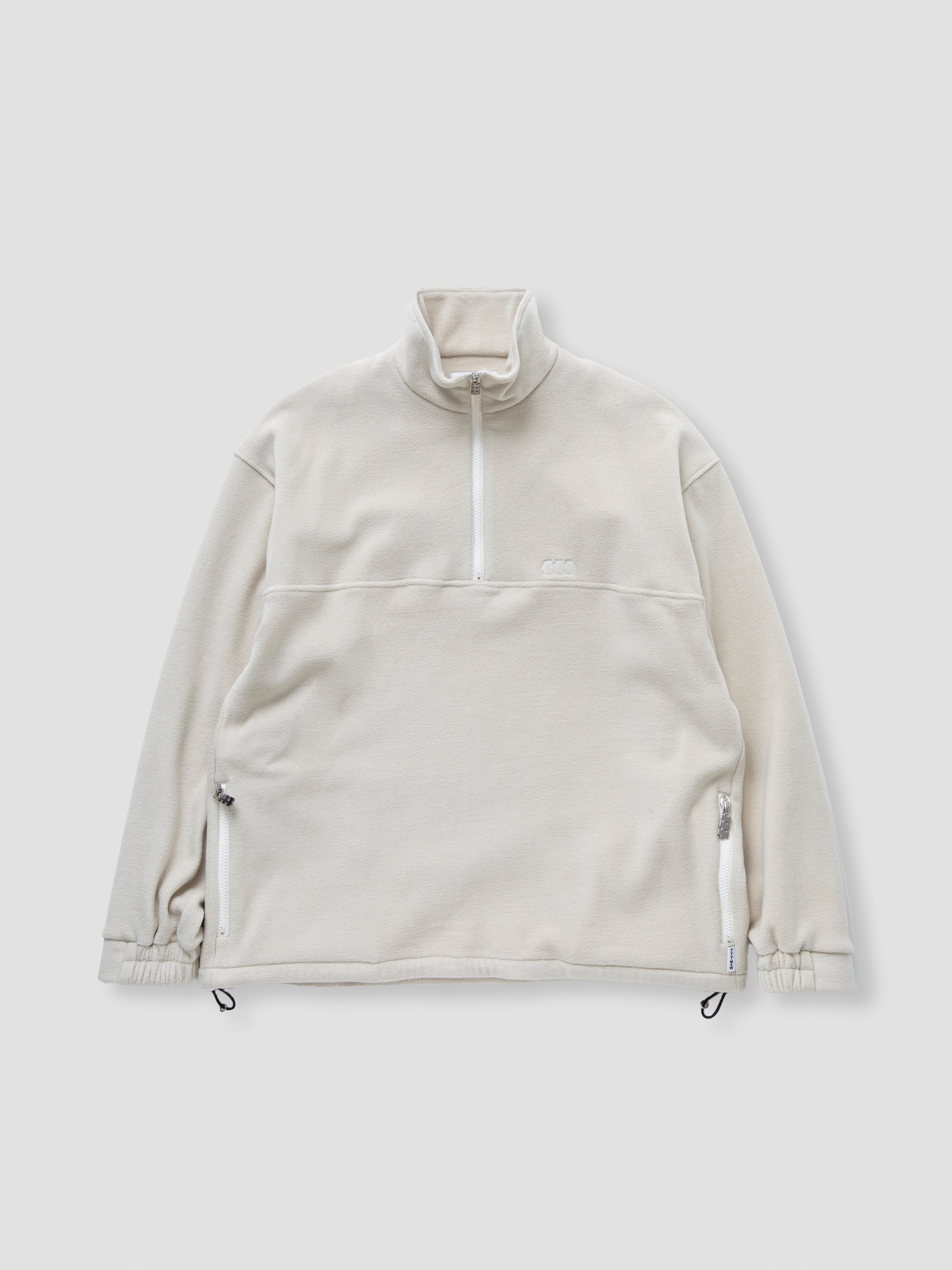 TTT MSW　Fleece pullover zipup shirt　OFF WHITE　TTT-2023AW-JK13 | BEST  PACKING STORE