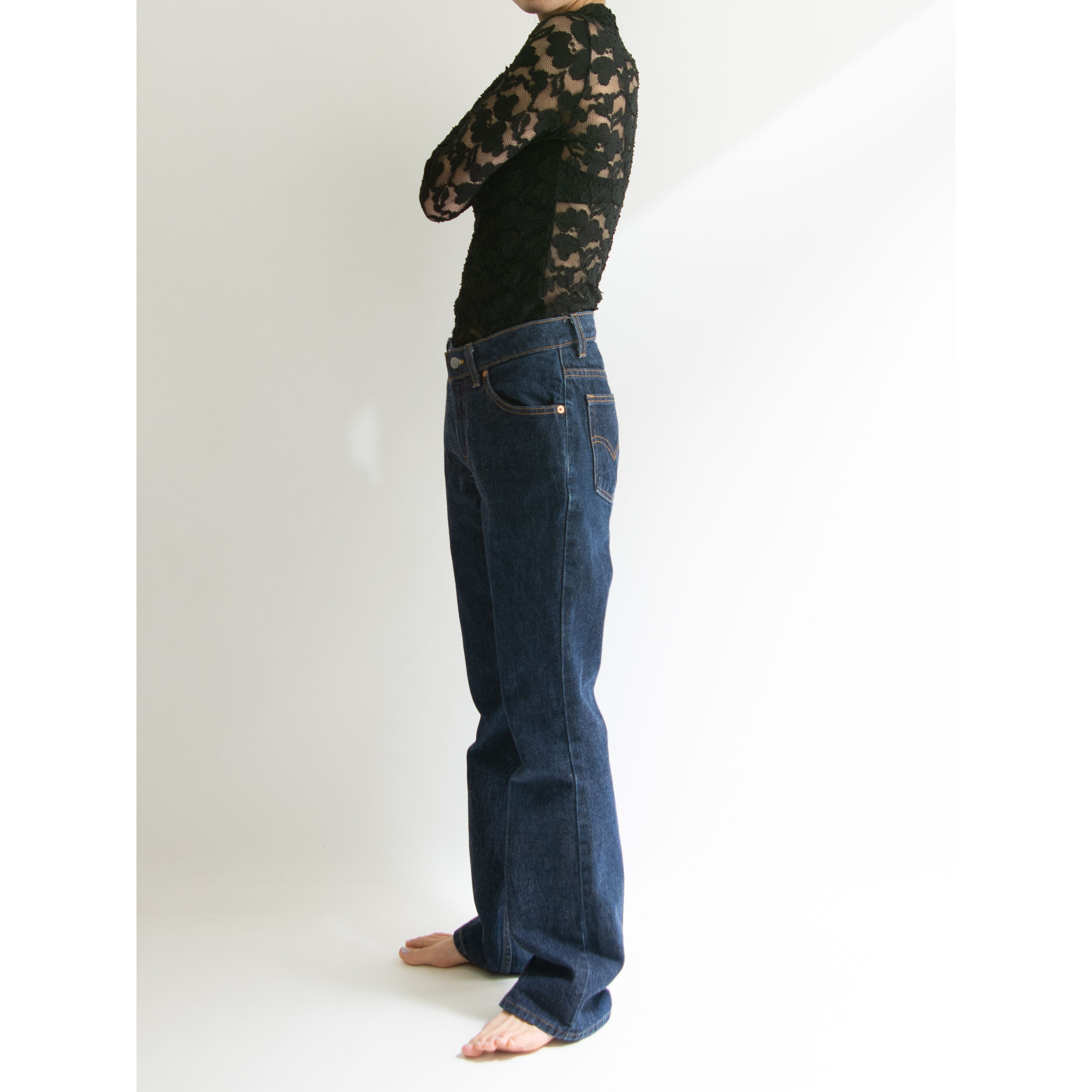 【LEVI'S 517】Made in U.S.A. 90's 100% Cotton Boot Cut Low Rise Denim Pants JR.S（リーバイス アメリカ製 ブーツカット ローライズデニムパンツ ジーンズ）