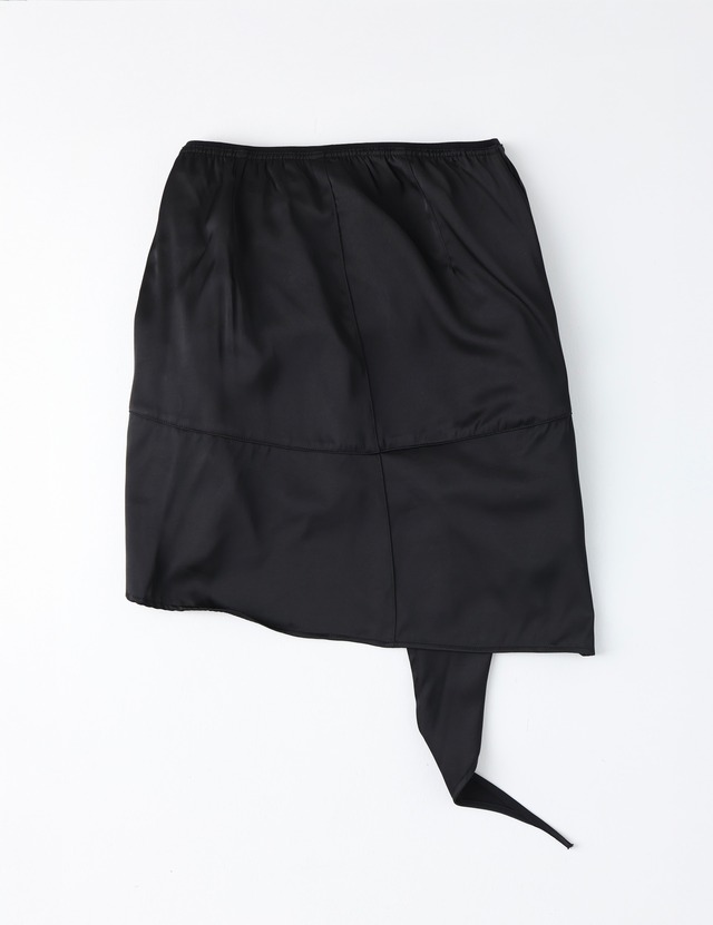 【ulikasanctus】UNBALANCE SILKY SKIRT