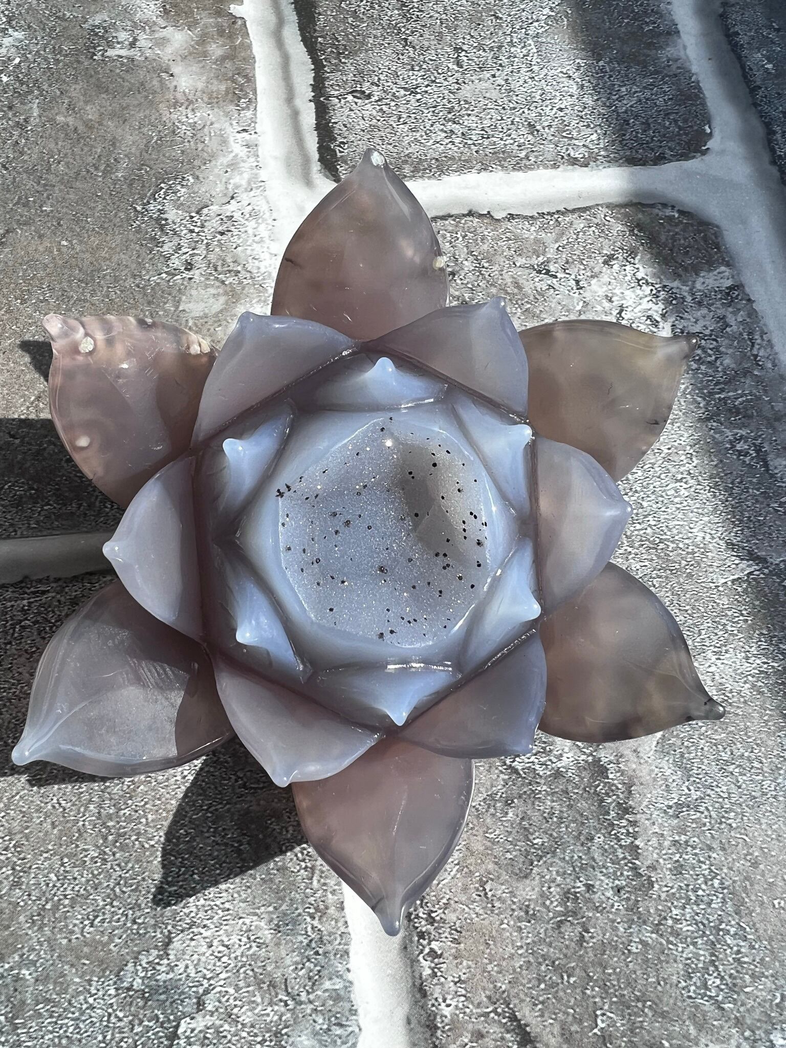 no.3 瑪瑙のお花 置き物