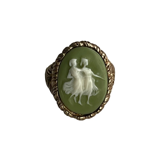Vintage West German Cameo Oval Ring
