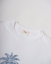 【#Re:room】PALM TREE EMBROIDERY T-SHIRT［REC920］