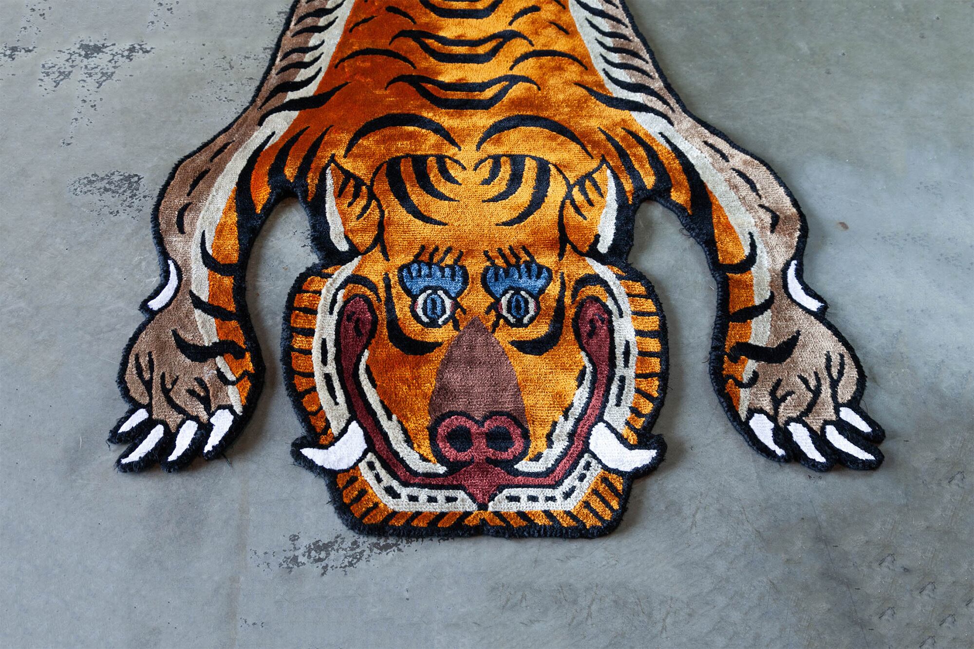 Tibetan Tiger Rug 《Mサイズ•シルク007》チベタンタイガーラグ