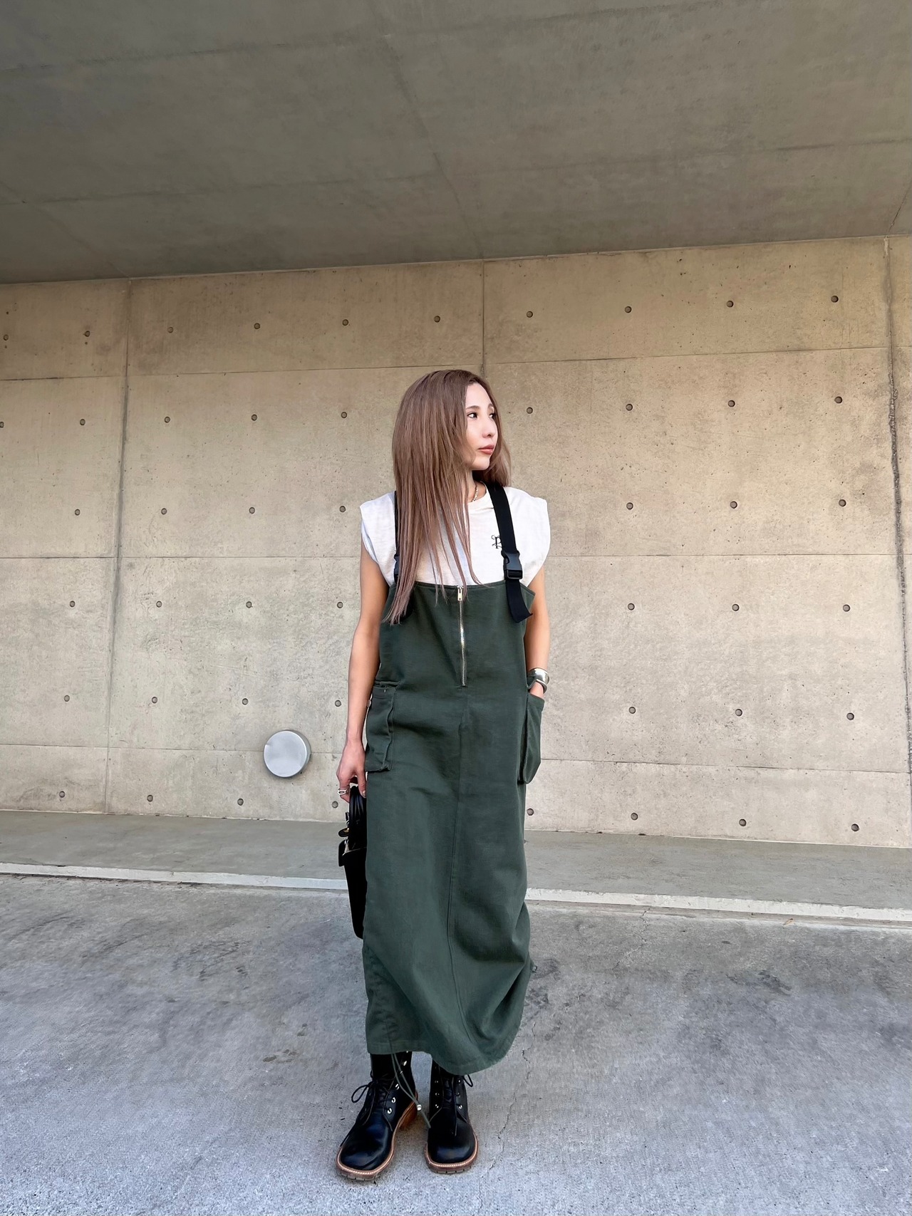 Military drost soft denim OP／khaki