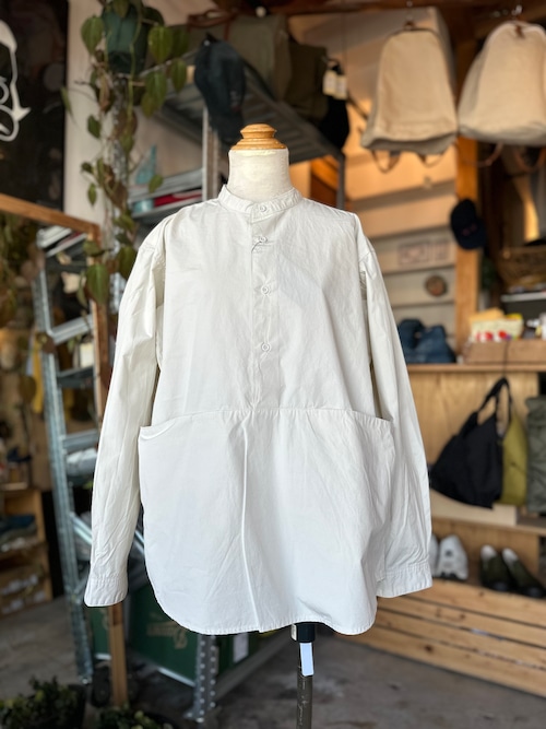 garage green works FLOWER POCKET DUMP SHIRTS IVORY