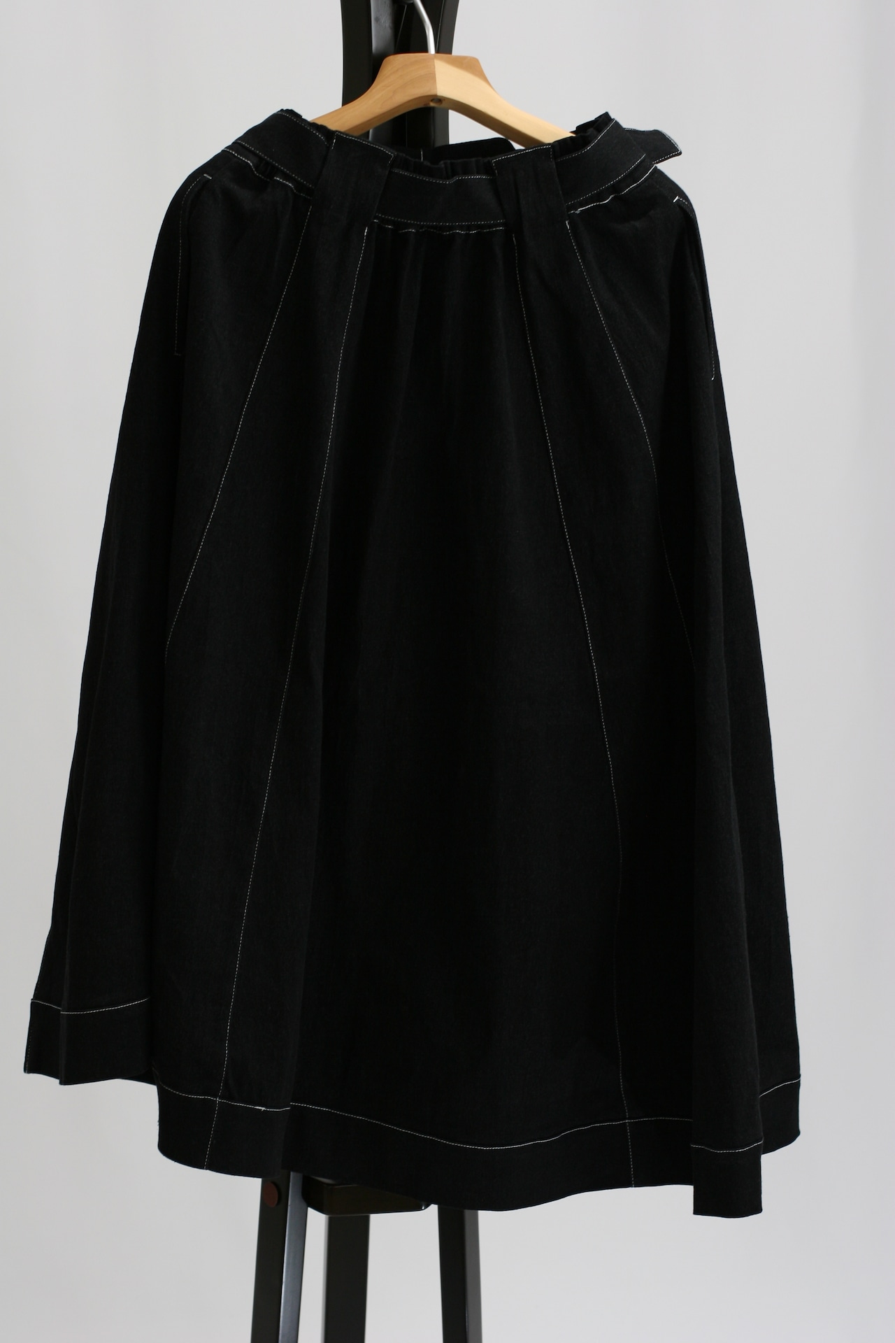 【Parc.1】Denim stitch flare skirt(108-116404)