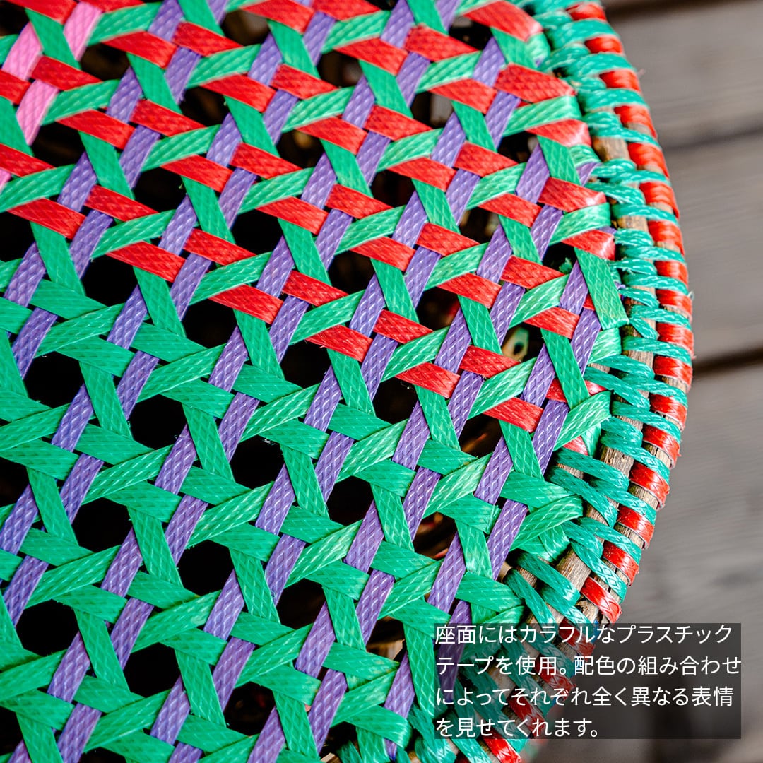 yao／プラスチックテープ・スツール（M）｜Plastictape Stool M