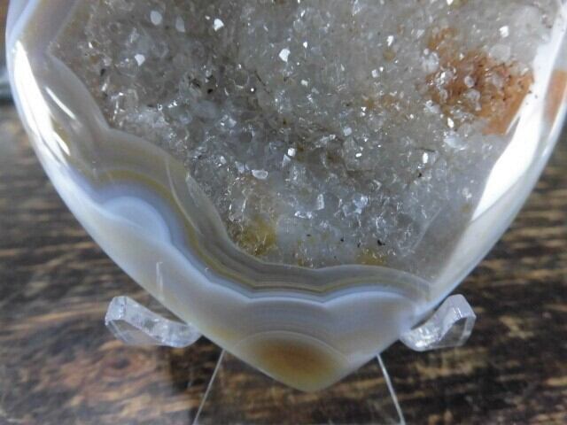 【瑪瑙カービング】　ハート瑪瑙　no.4