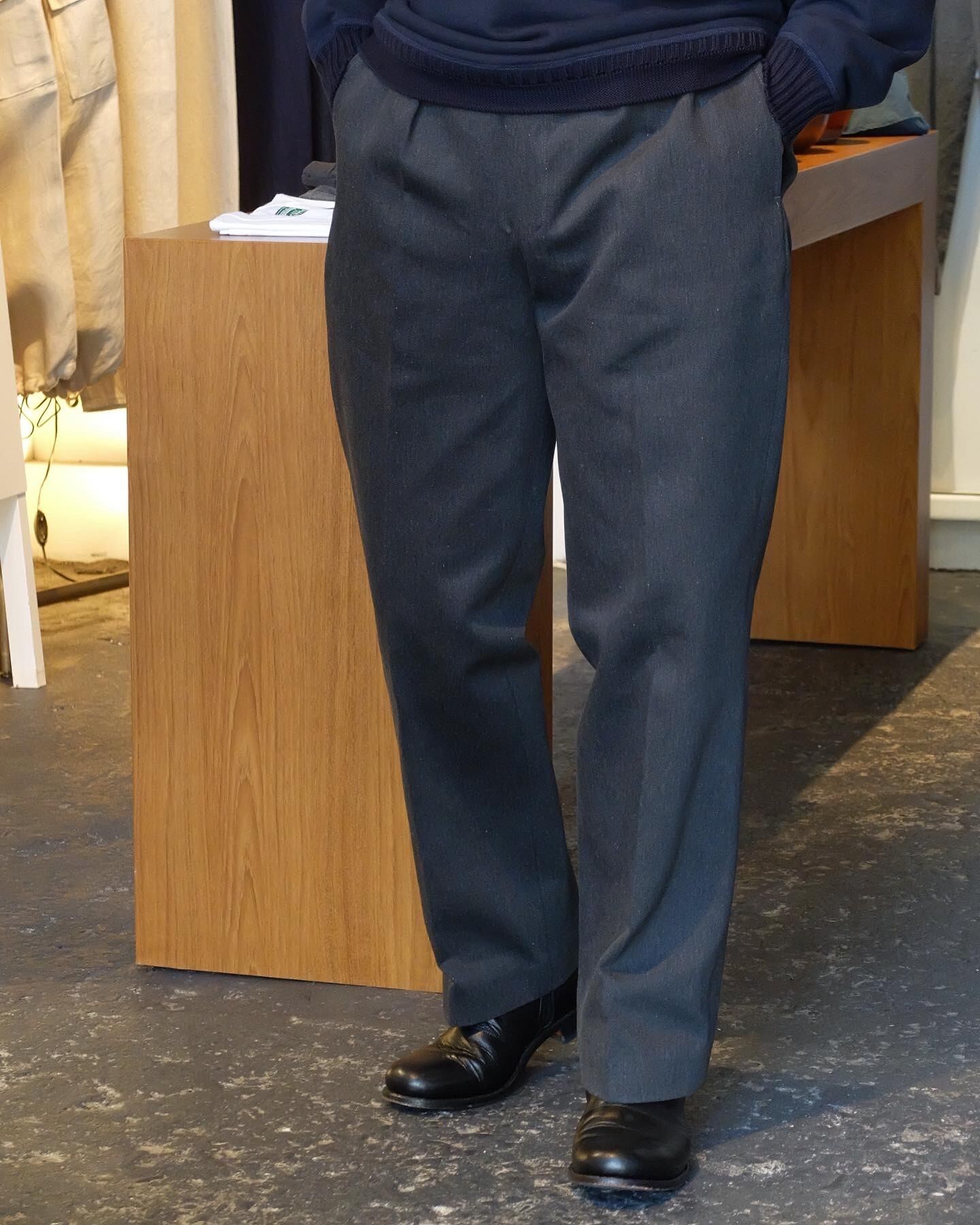 Stafford vintage ブラウンツータックスラックス ワンフォークロージング 1111clothing スラックス メンズ 大きい