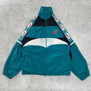 NIKE ナイキ　90s ナイロンジャケット　ビッグロゴ　ビンテージ　古着　緑