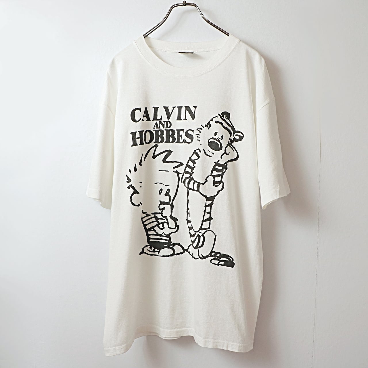 90S USA製 カルビン＆ホッブス 1990 オールド Tシャツ