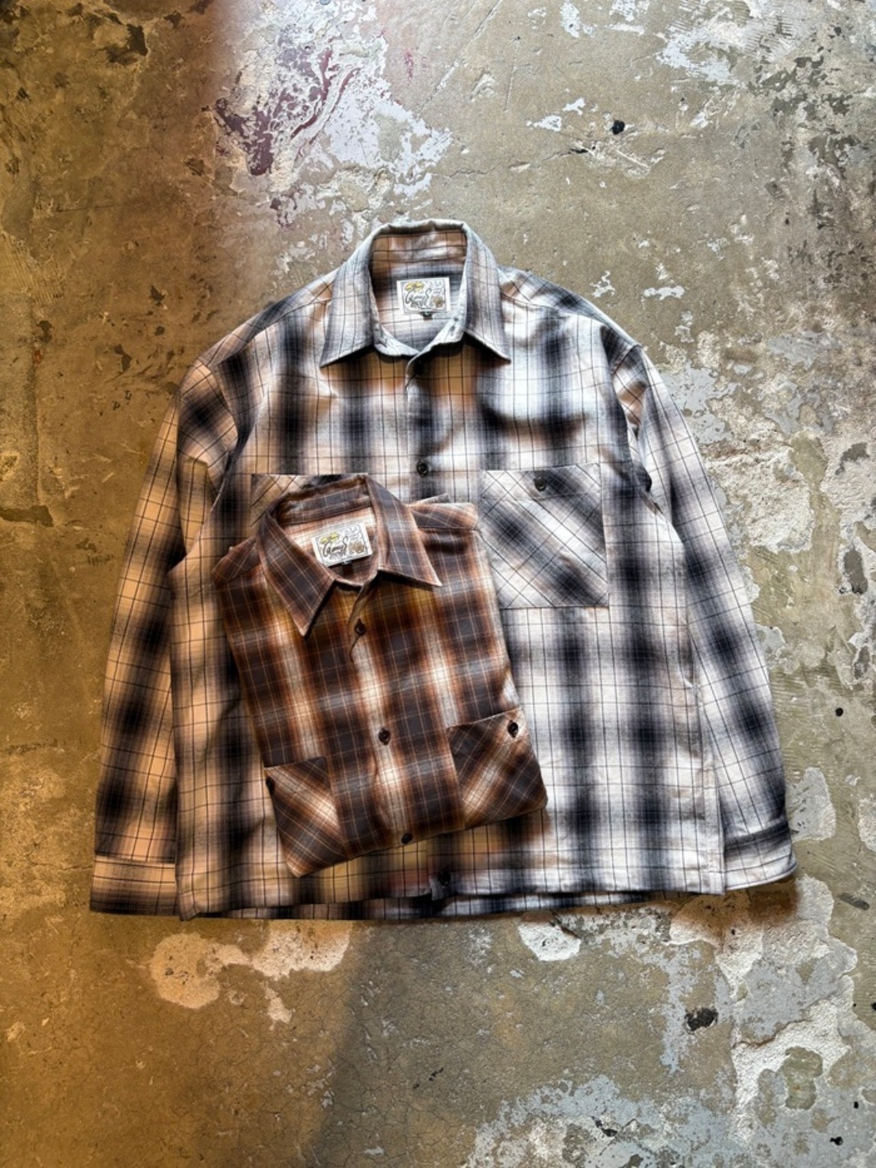 GENIUS CRAft / OMBRE CHECK SHIRT L/S / オンブレーチェックシャツ / ワイドシルェット / ボックスシルエット - 7