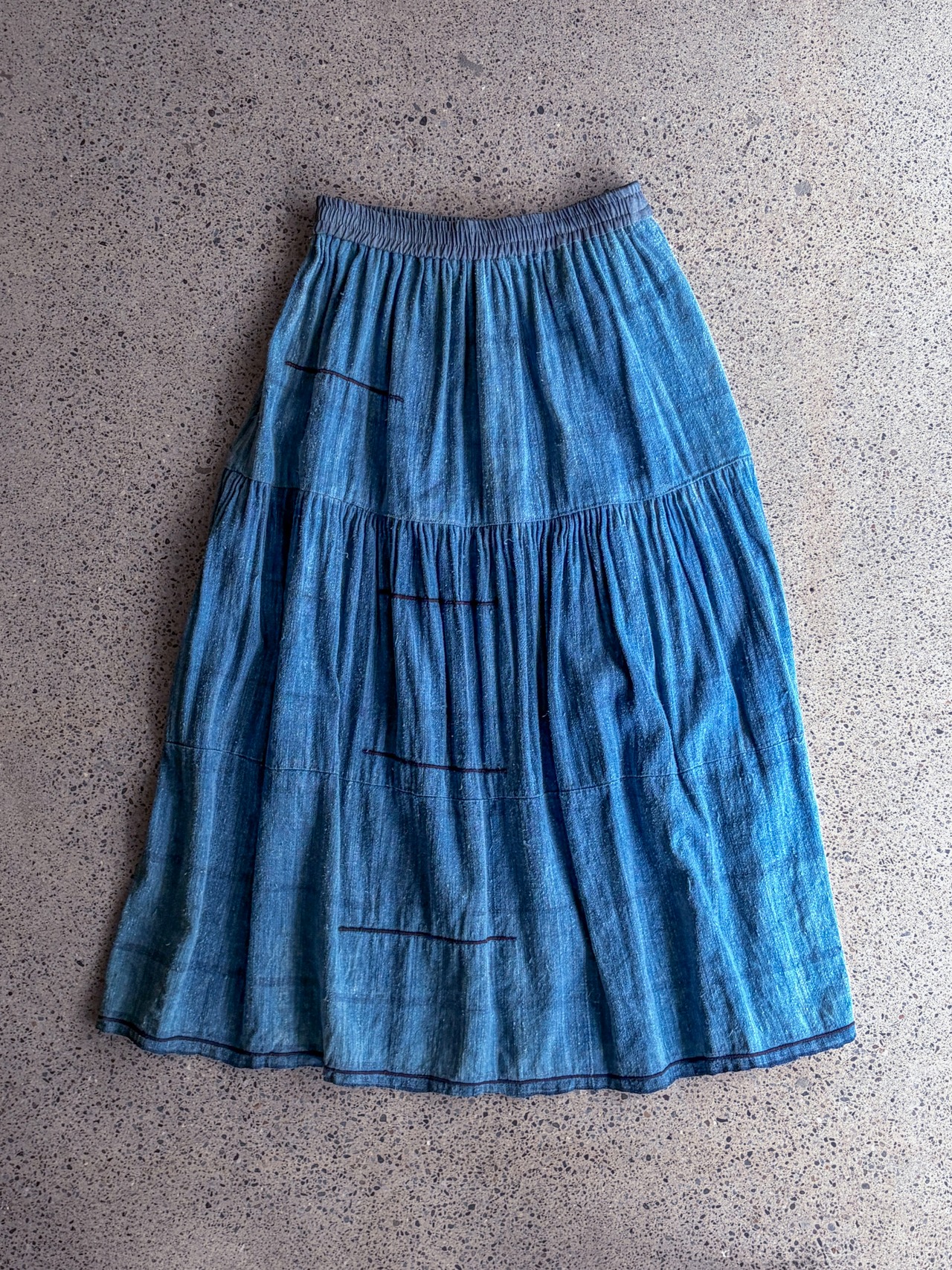 tay Original【BLACK and RE-SEW】／Vintage H'mong Skirt