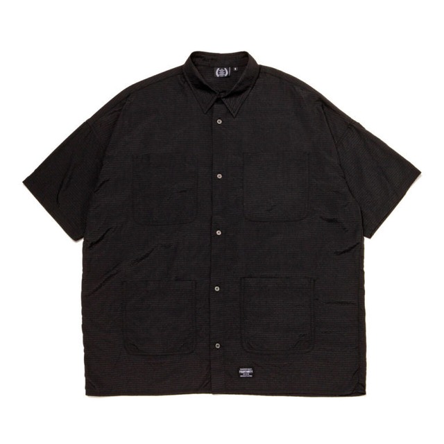 430(FOURTHIRTY)  S/S CS BIG SQ SHIRTS WO/EMB BLACK サイズ2