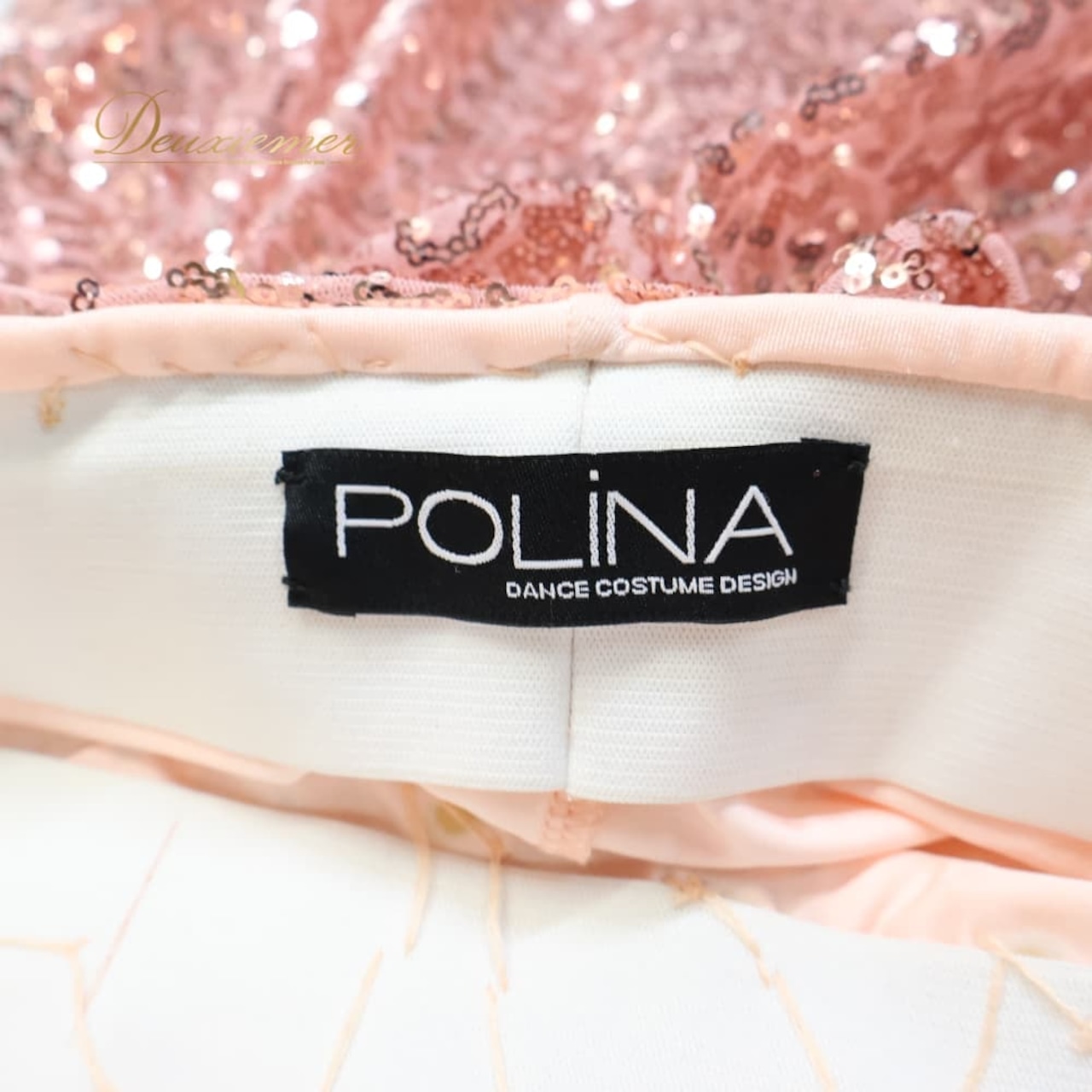 ベリーダンス オリエンタル 衣装 ワンピース ドレス ピンク系 ポリーナ POLINA ラインストーン 一体型 伸縮 ストレッチ かわいい 淡い 華やか キラキラ ダンス衣装 イベント ステージ おしゃれ ステージ映え