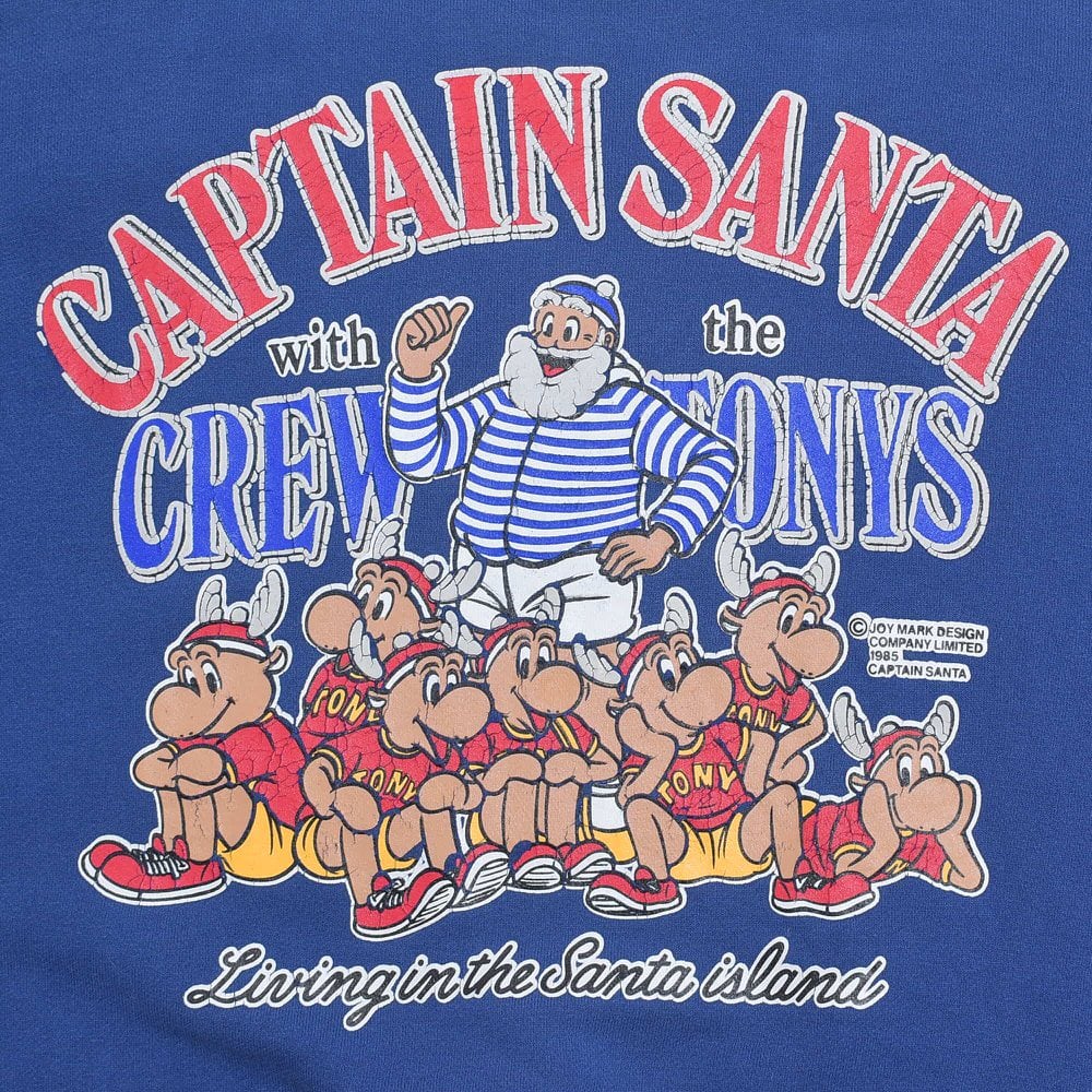 80s CAPTAIN SANTA キャプテン・サンタ プリント スウェット 