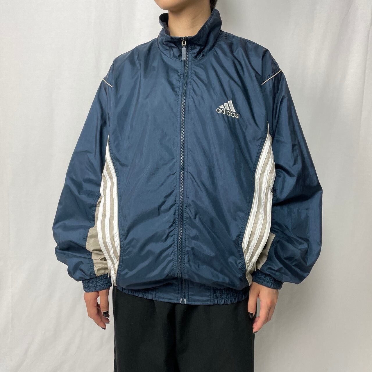 90年代 adidas アディダス パフォーマンスロゴ ナイロン トラック 