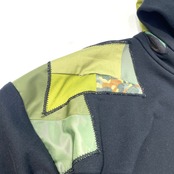 【hoodi19】 Remake Hoodie black × military