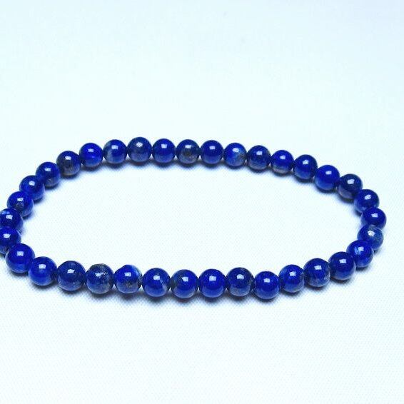 ラピスラズリ ブレスレット 5mm 一点物 メール便可 [M便 1/10] 111-48265