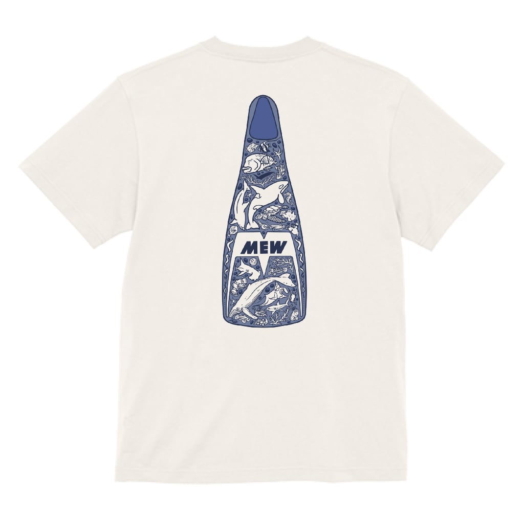 【OnlineStore限定】Fin Artist YURIE × GULL コラボTシャツ　″ ミッドナイトブルー ”