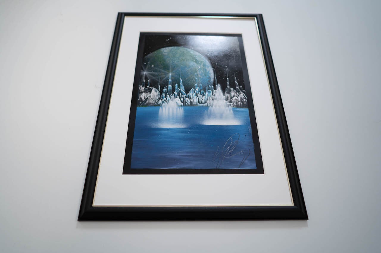urban / 宇宙、都市をテーマにしたスプレーアート作品 原画販売アート
