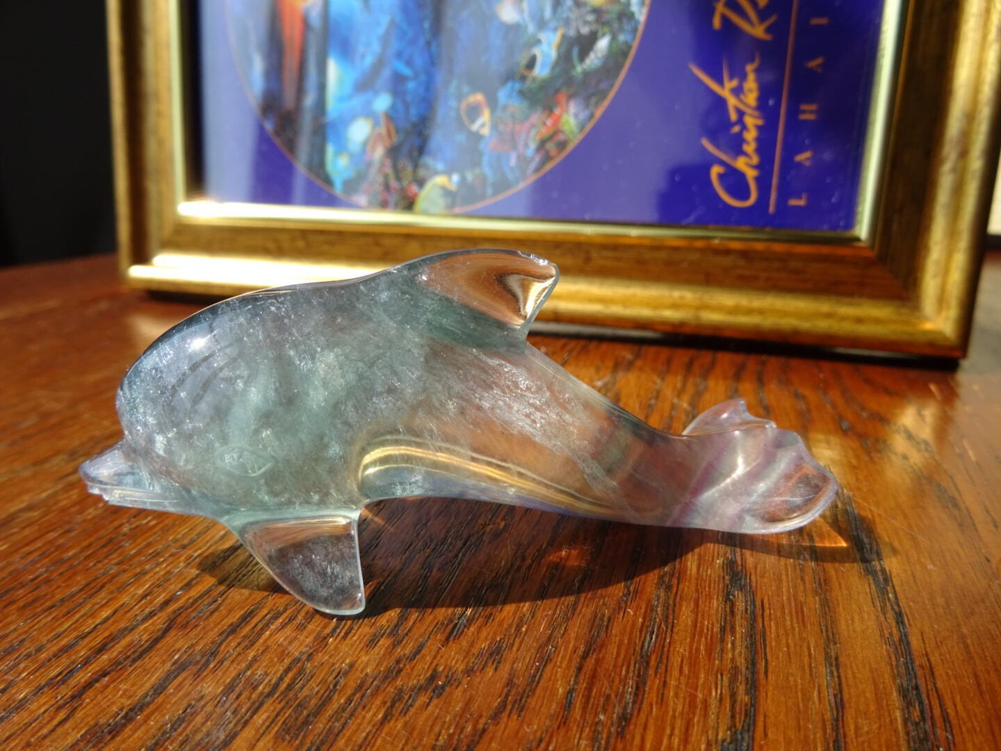 Dolphin Dream」 フローライト・ドルフィンカーヴィング | 虹石屋