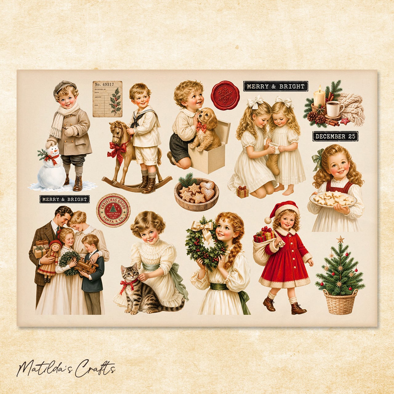 コラージュシート MA-0021 | Matilda's Crafts