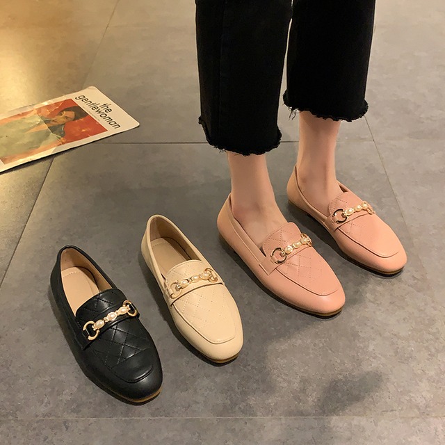 レザースプリングセット スタンダードシングル 靴 シューズ レトロ 春物 スクウェア 部族の婦人靴80687925424