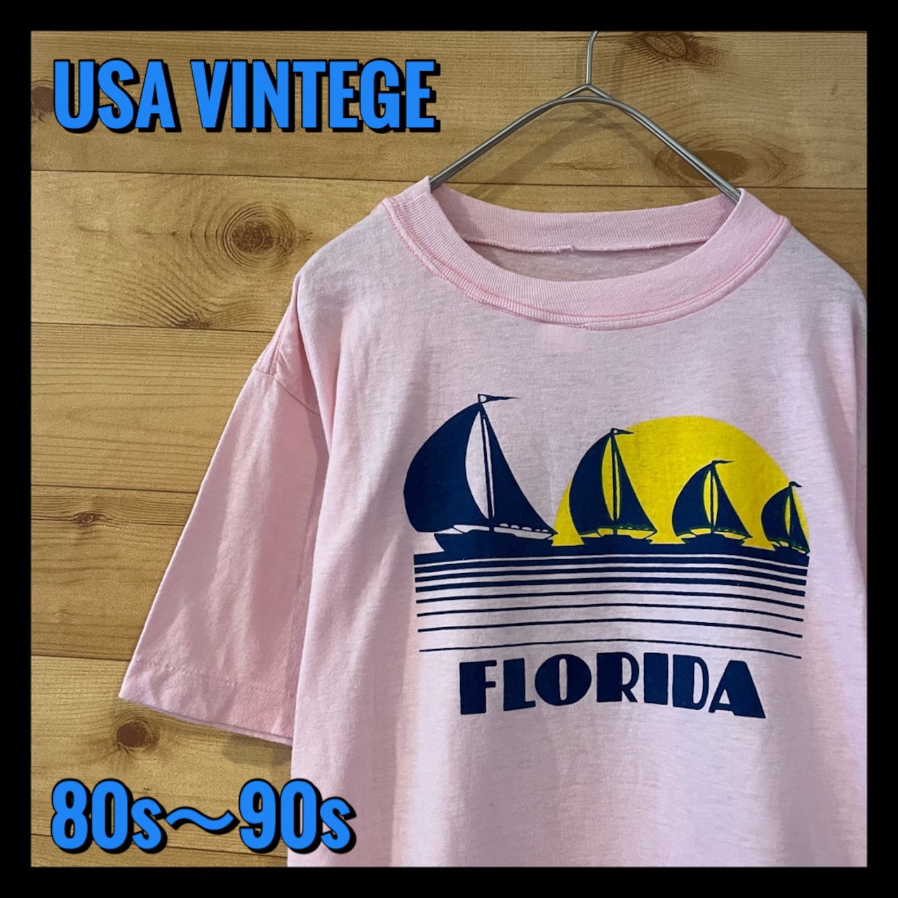 【FLORIDA】 80s 90s プリント Tシャツ フロリダ ビンテージ US古着