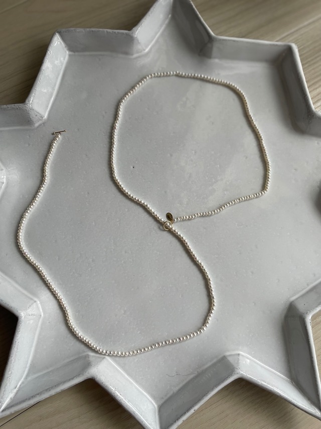 baby pearl mantel  10KYG necklace
