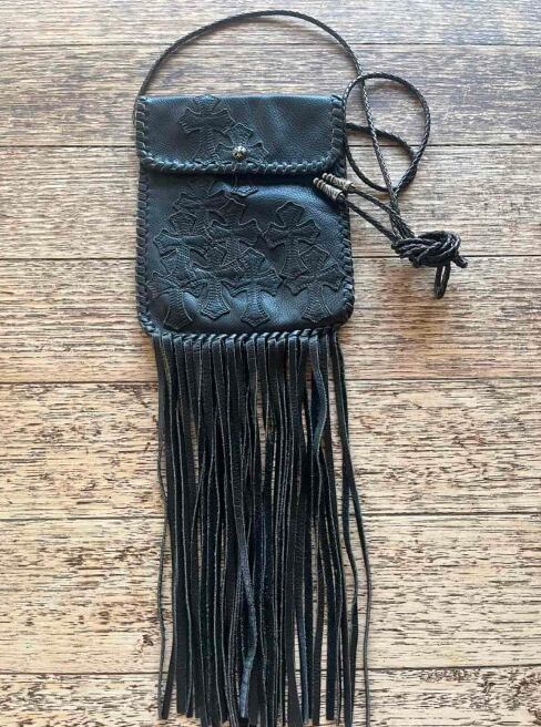 CHROME HEARTS クロムハーツ フリンジ ヒッピー ショルダーバッグ