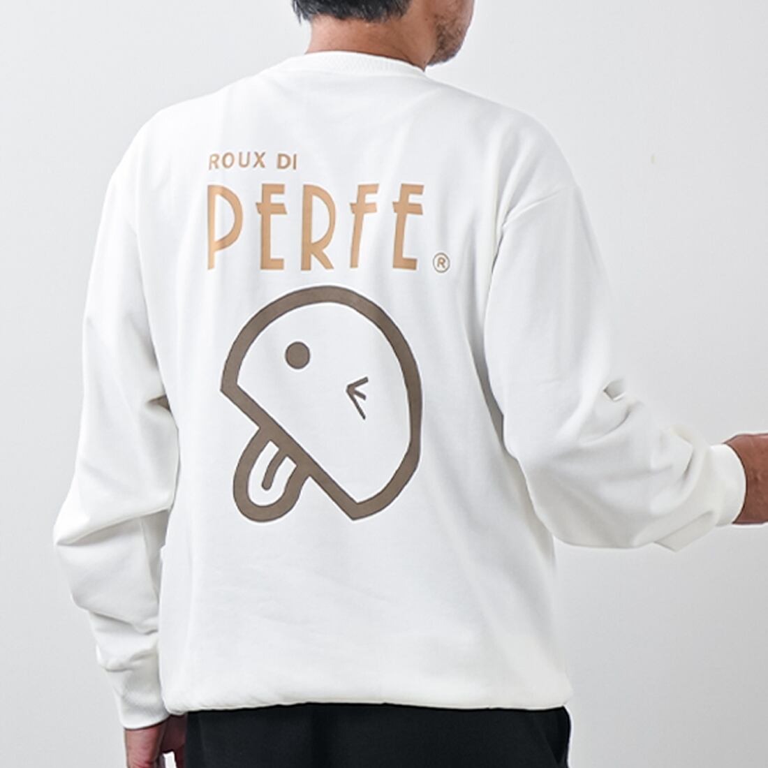 90's ROUX DI PERFE ルーディパフィ トレーナー スエット 袖ロゴ