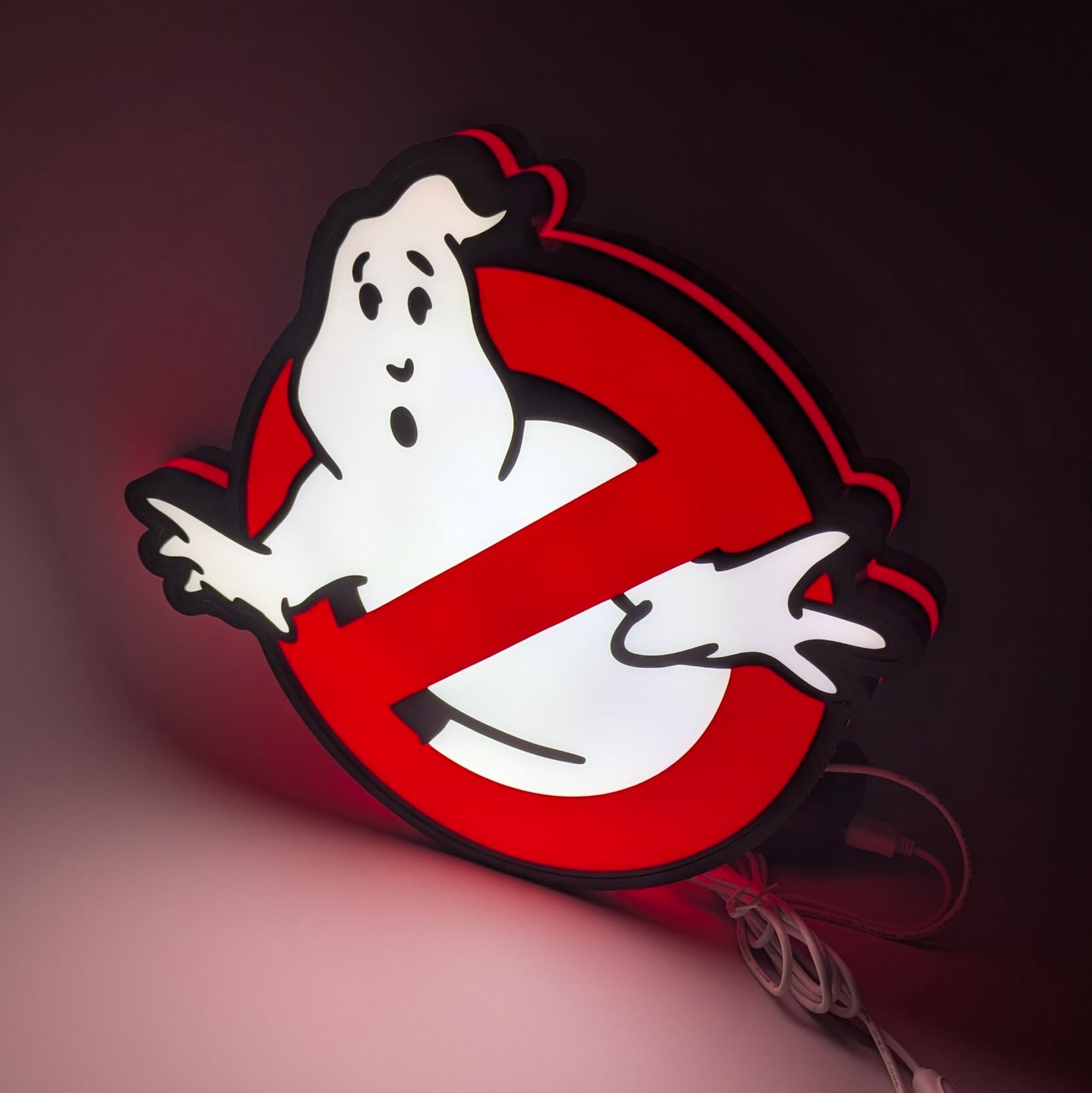 再入荷!送料無料!SPECIAL ITEM【 Ghostbusters ( ゴーストバスターズ ) 】  ムーグリー(Mooglie)LEDロゴライト / フレックスLED ネオンサイン 〚アメリカン雑貨 アメトイ〛