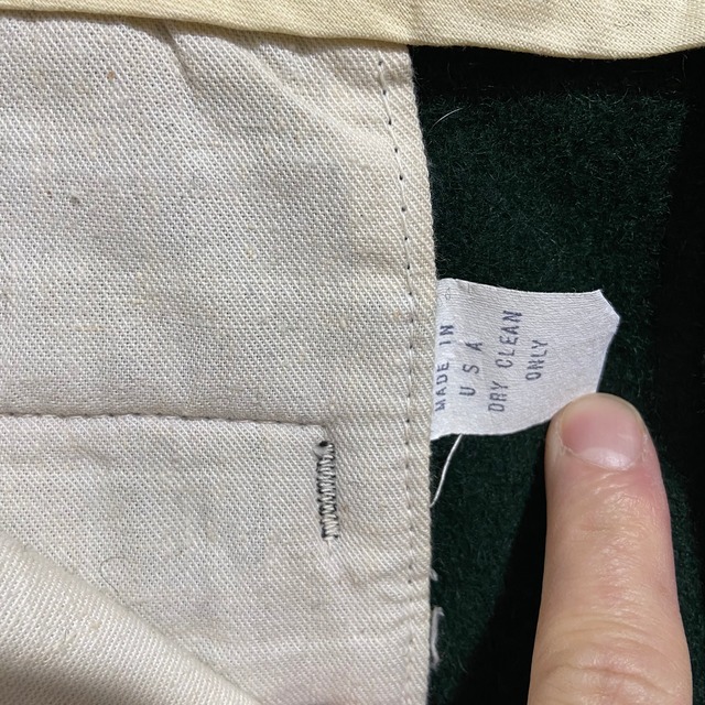 『送料無料』Johnson woolen mills ウールパンツ　USA製　70s 深緑