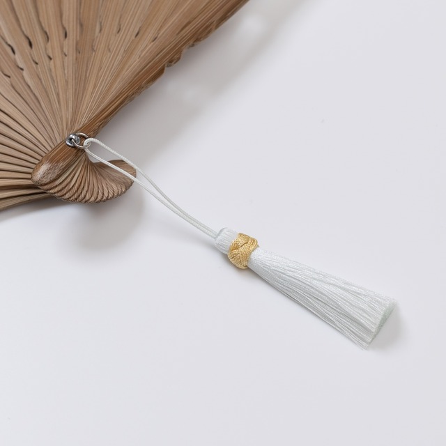額透かし彫扇 紗月 菜の花 白