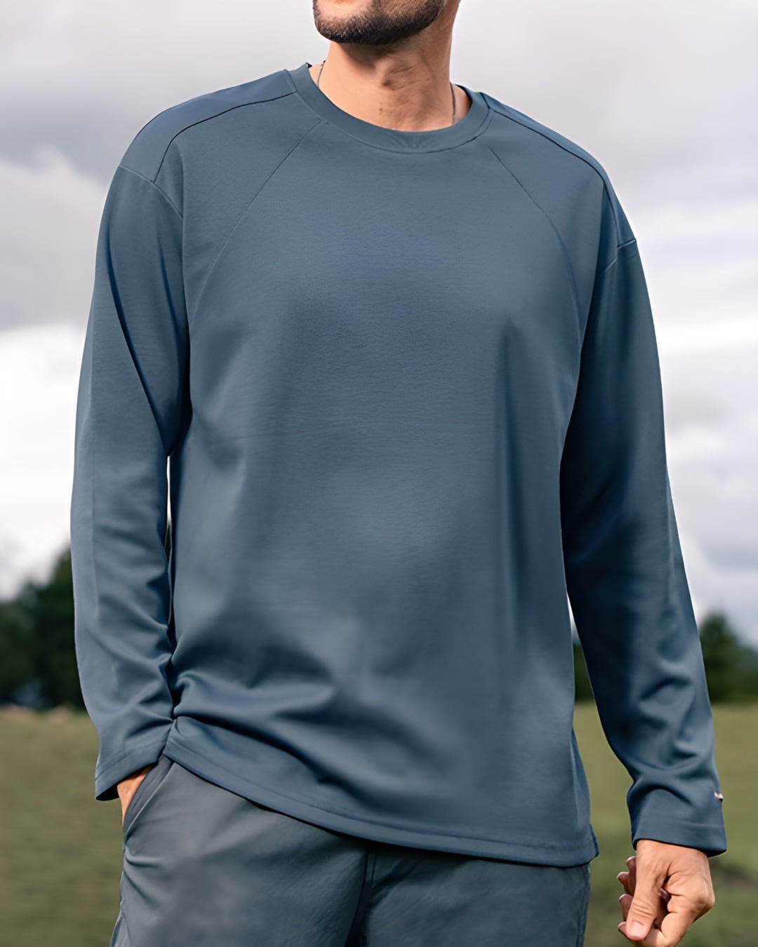 シンプル ロングスリーブTシャツ 5色 E0114