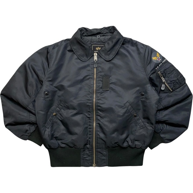 《XL》 ALPHA アルファ U.S.AIRFORCE アメリカ空軍 B-15 フライトジャケット ネイビー no.8994