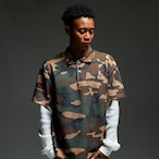 OLD ENGLISH LOGO GHOST LAYERED POLO SHIRT