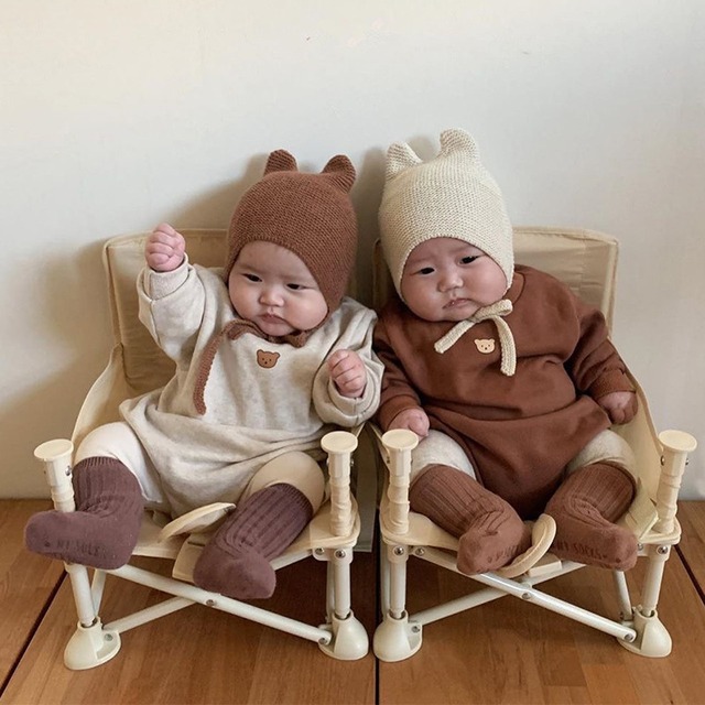 南の同じかわいい小さな耳包帯耳保護帽子秋と冬の無地のベビーニット帽ウールの帽子 大人ガーリー スウィート キュート カジュアル オータム 秋物 ウィンター 冬物 ソリッドカラー Snsで話題 Kids男の子 Kids女の子 韓国ファッション 男の子ママ 女の子ママ 海外キッズ