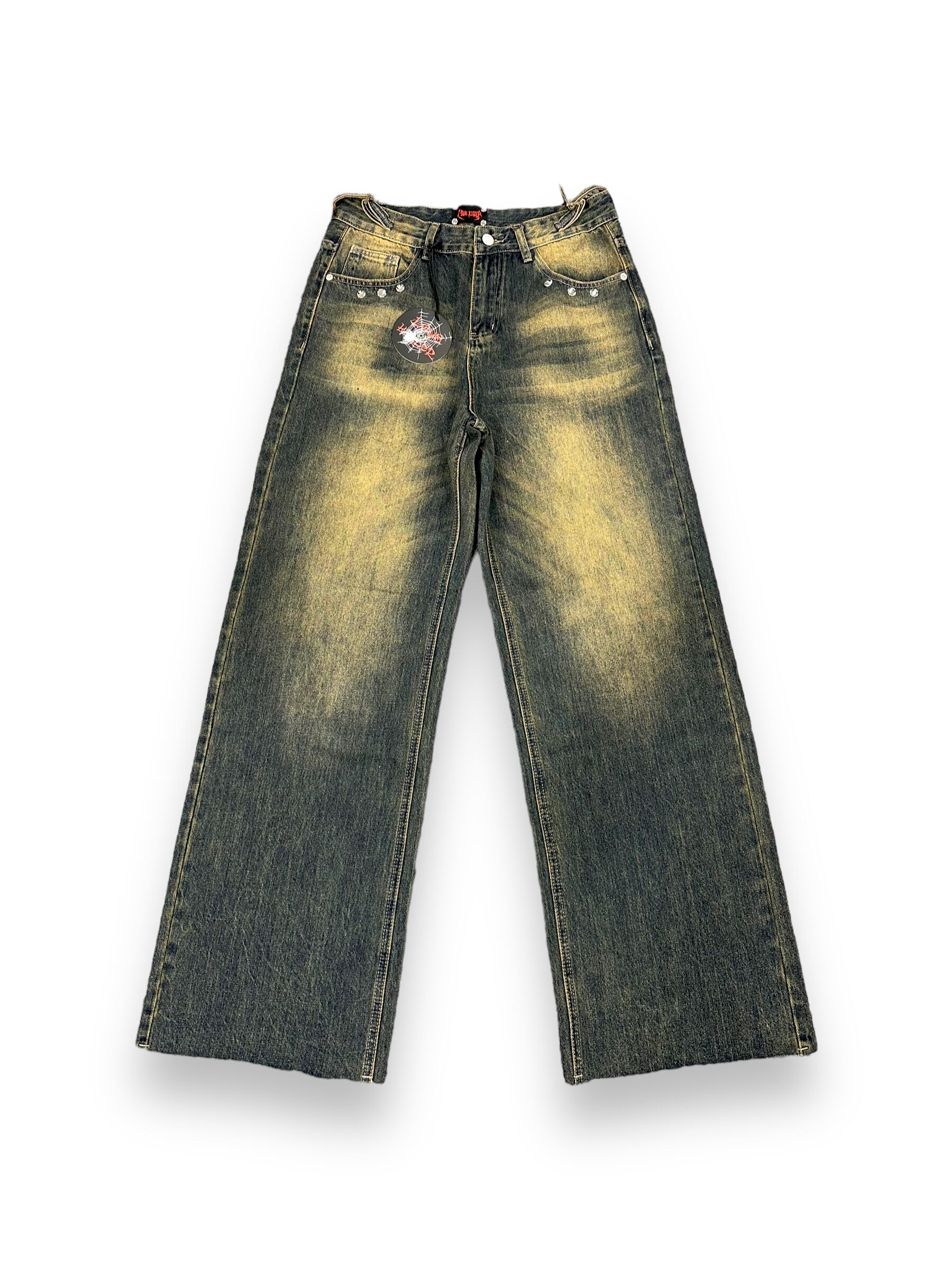 【LOVE KILLER】【custom】Punk studs denim pants