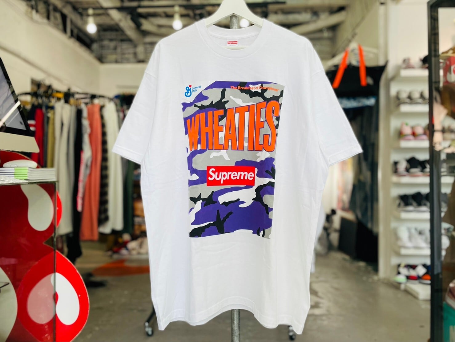 21SS Supreme Wheaties Tee Black XLサイズ