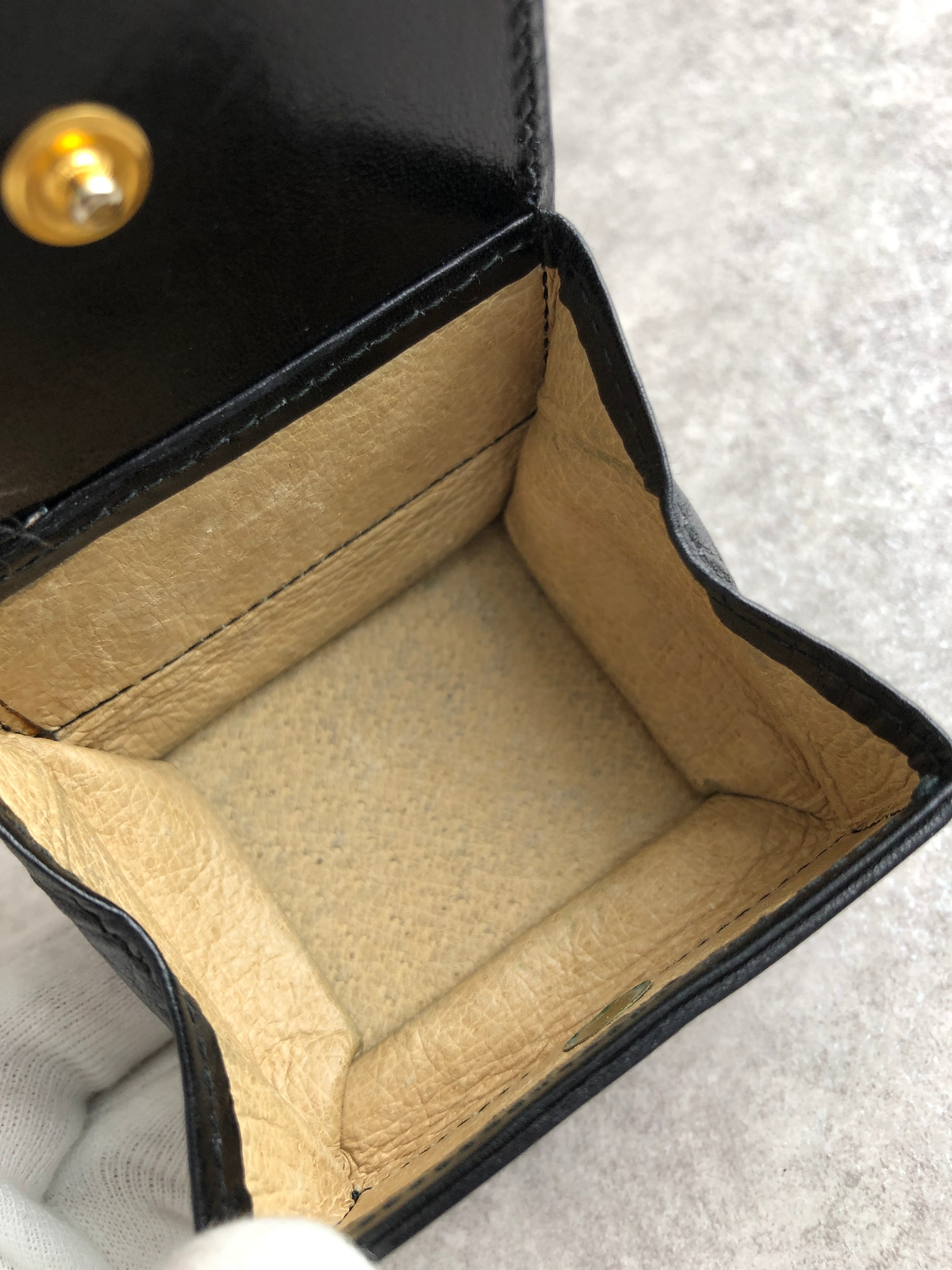 CELINE セリーヌ コインケース ブラック ホースキャリッジ レザー