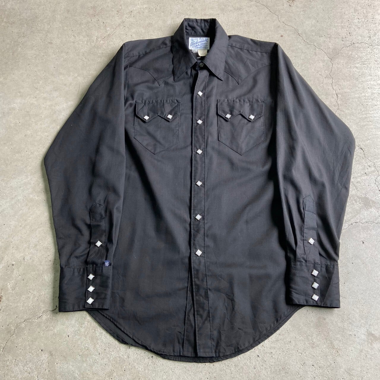 80年代 ROCKMOUNT ロックマウント 長袖ウエスタンシャツ メンズM 古着 