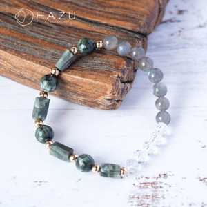 ひらめきの心を開く天使の石［セラフィナイト／ラブラドライト／水晶］