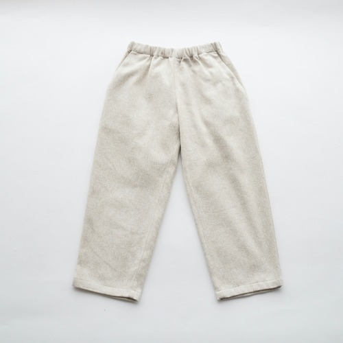 MOUN TEN.(マウンテン)/ cotton tweed loose pants / ecru mix / 0(〜155cm)